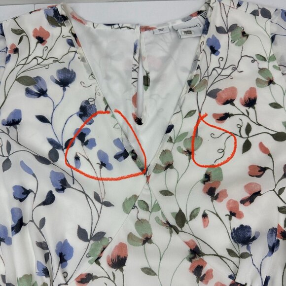 Junarose Women's‎ White Floral Ruffle Fit & Flare Rent The Runway Dress 14/C46 - Picture 8 of 14